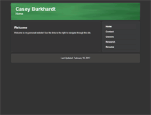 Tablet Screenshot of caseyburkhardt.com